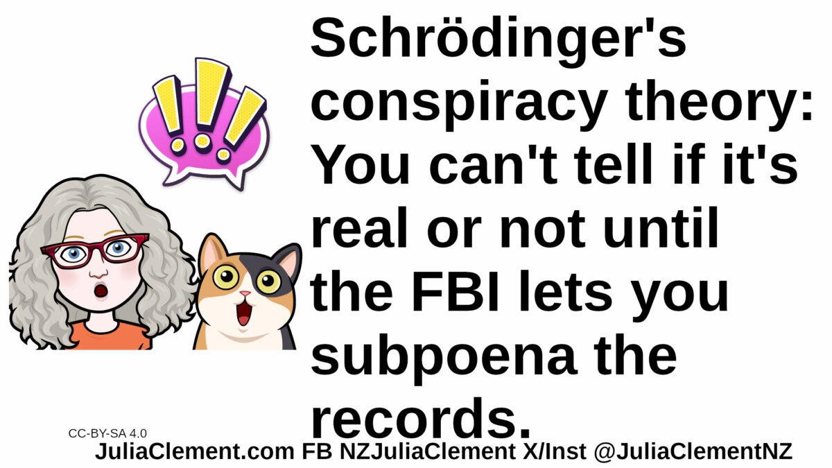 Schrödinger’s Conspiracy Theory