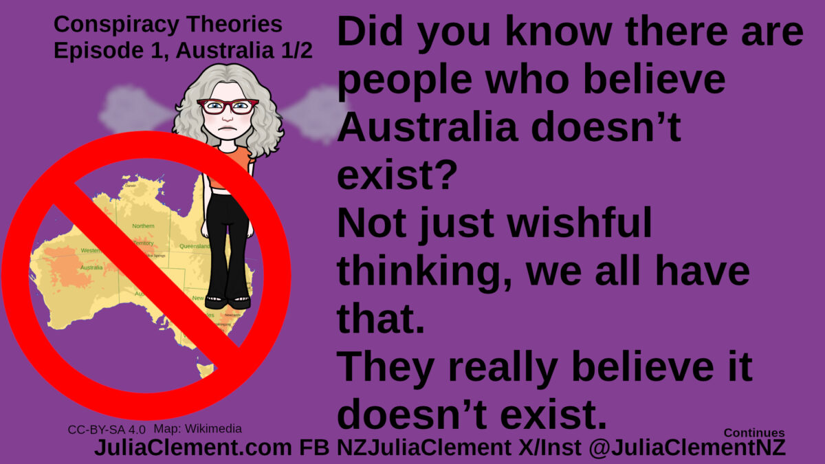 Conspiracy Theories Episode 1, Australia 1/2